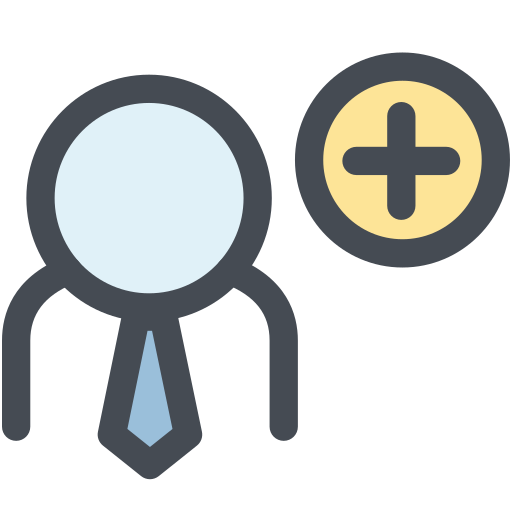 Add user, business man, employee, general, human, member, office icon